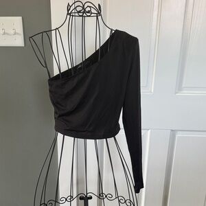 One-Shoulder Black Tops (2)